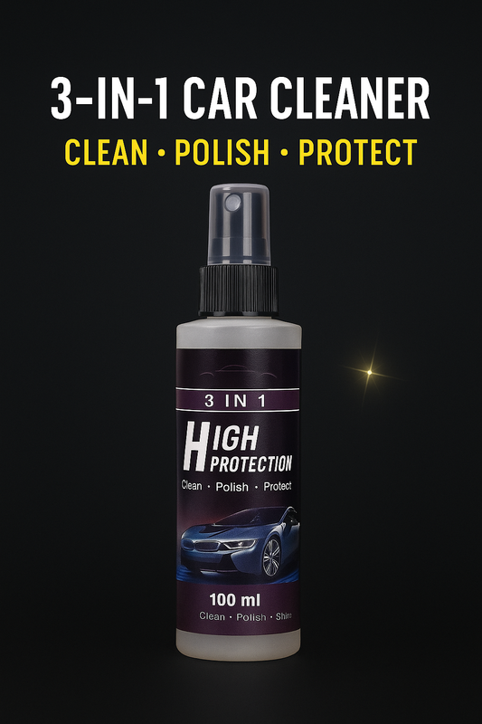 3-in-1 Car Cleaner, Polish & Protect Spray – Instant Shine Formula